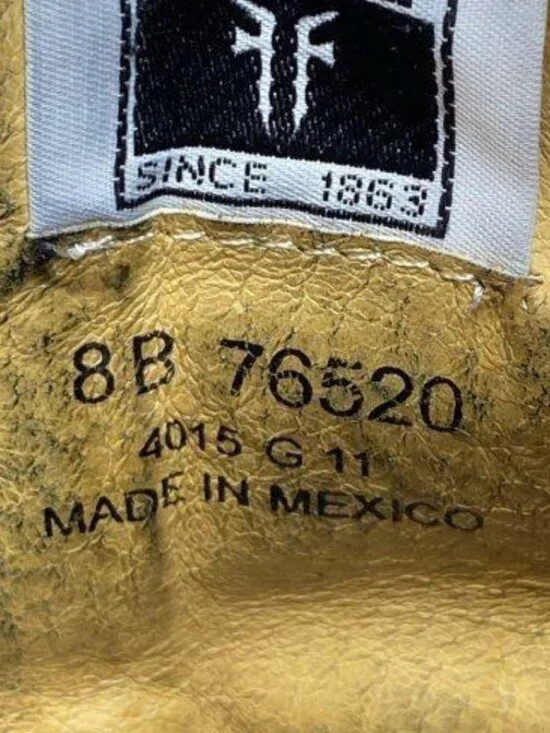 Frye Vera Harness Black Leather Boots Size 8B Strappy Moto Chunky Heel - Picture 6 of 7